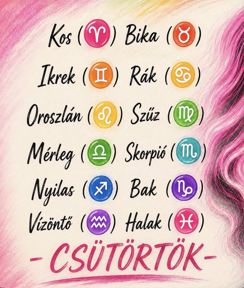 Komoly változást hoz a mai nap! Kos - Bika - Ikrek-Rák-Oroszlán-Szűz-Mérleg-Skorpió-Nyilas-Bak - Vízöntő - Halak figyelem!Hatalmas változást hoz a mai nap!Mai horoszkóp (CSÜTÖRTÖK)