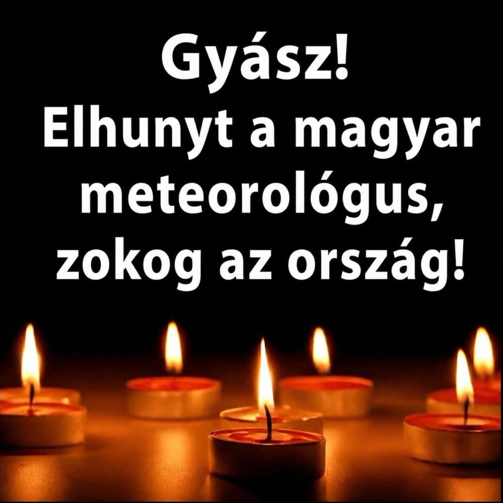 Gyász! Elhunyt a magyar meteorológus, zokog az ország
