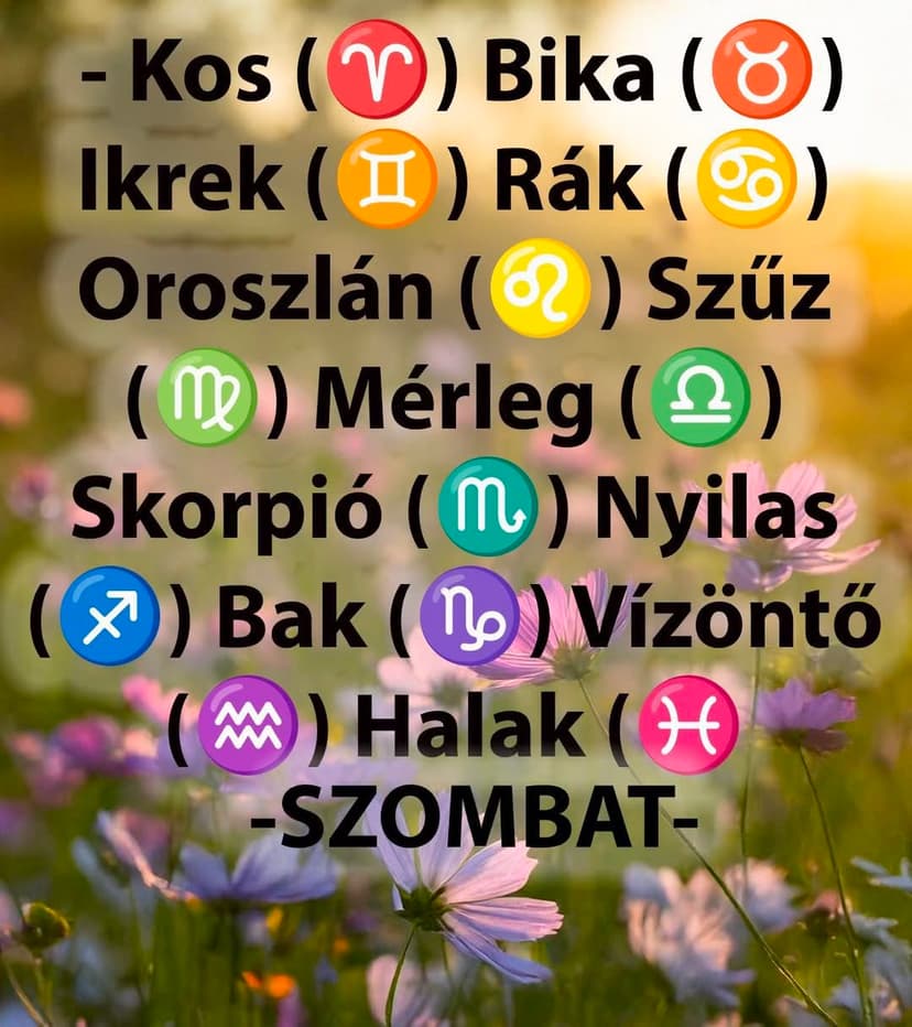 Komoly változást hoz a mai nap! Kos - Bika - Ikrek-Rák-Oroszlán-Szűz-Mérleg-Skorpió-Nyilas-Bak - Vízöntő - Halak figyelem!Hatalmas változást hoz a mai nap!Mai horoszkóp (szombat)