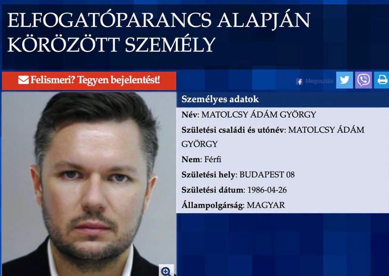 Matolcsy Ádám György ellen adtak ki elfogatóparancsot