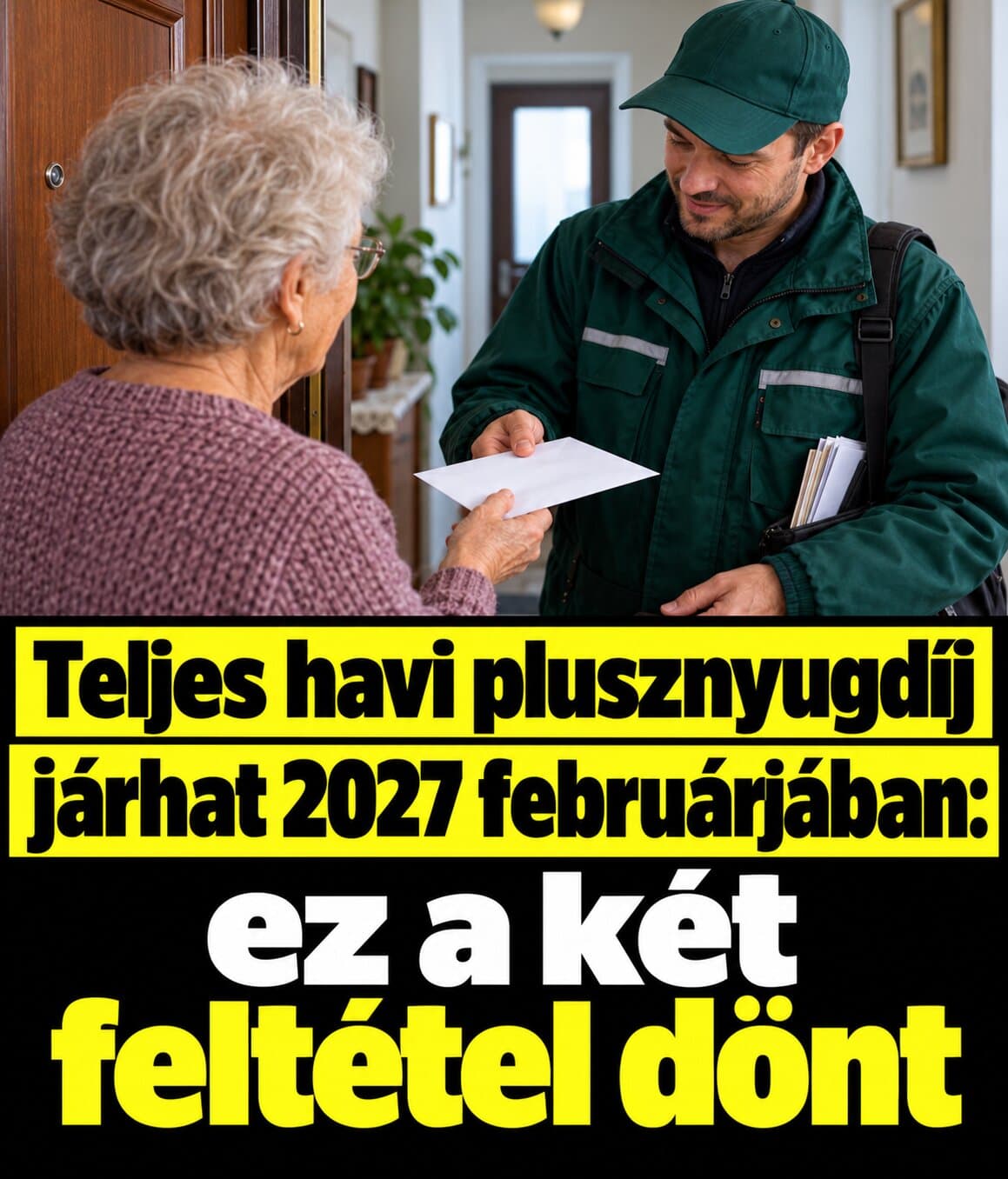 Teljes havi plusznyugdíj járhat 2027 februárjában: ez a két feltétel dönt