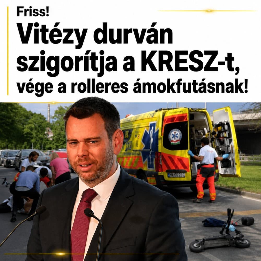 Szigorítja a KRESZ-t Vitézy Dávid : vége lehet a rolleres ámokfutásnak