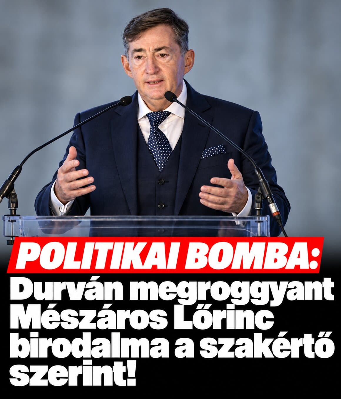 Durván Megroggyant Mészáros Lőrinc birodalma a szakértő szerint!