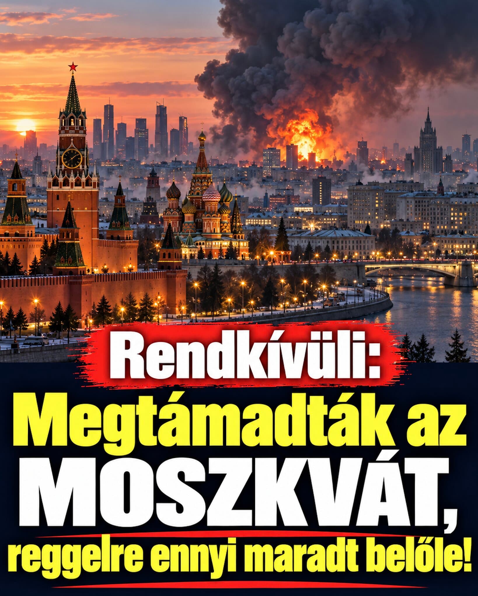 Rendkívüli hír: Megtámadták Moszkvát!
