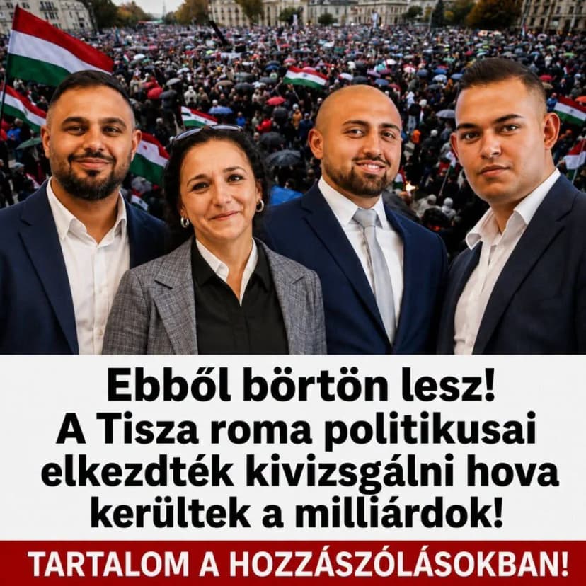 Ebből börtön lesz!A Tisza roma politikusai elkezdték kivizsgálni hova kerültek a milliárdok!