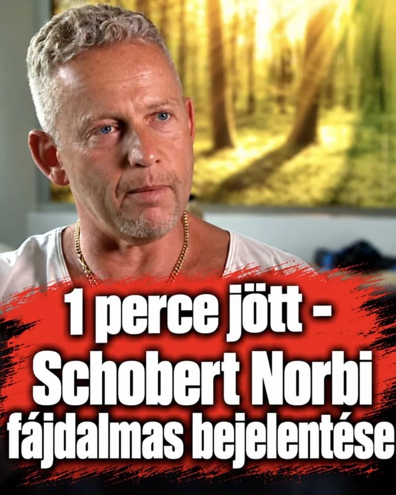 Ezt képtelenség felfogni! Megszakadt az ország szíve! Schobert Norbi drámai bejelentést tett közzé percekkel ezelőtt: