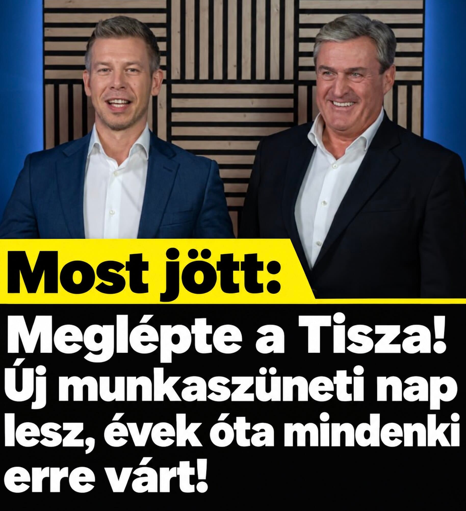Meglépte a Tisza! Új munkaszüneti nap lesz, évek óta mindenki erre várt! 👇𝐂𝐢𝐤𝐤 𝐚 𝐡𝐨𝐳𝐳𝐚́𝐬𝐳𝐨́𝐥𝐚́𝐬𝐨𝐤𝐧𝐚́𝐥!