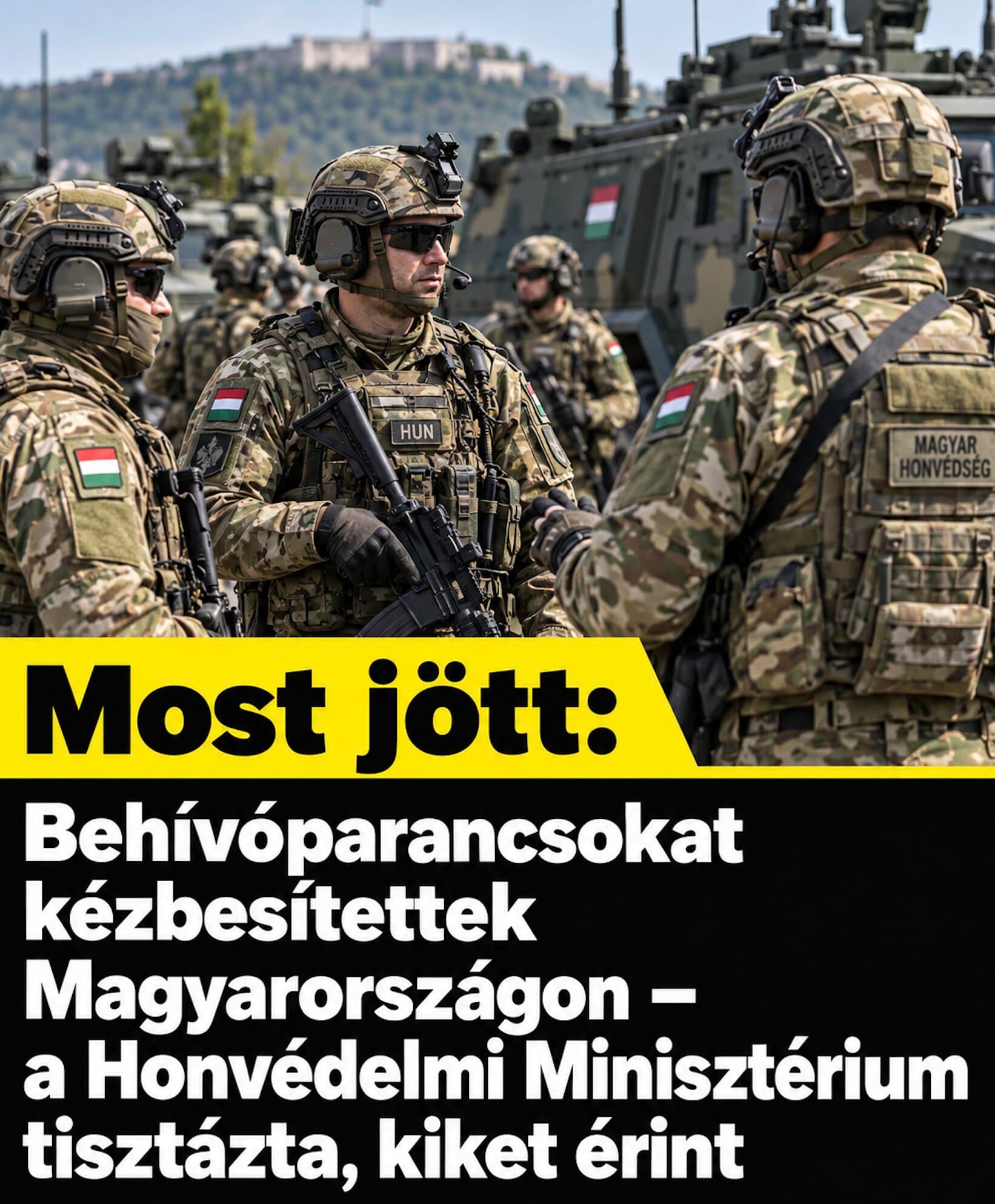 Kiderült, miért érkeztek katonai behívóparancsok több magyar címre