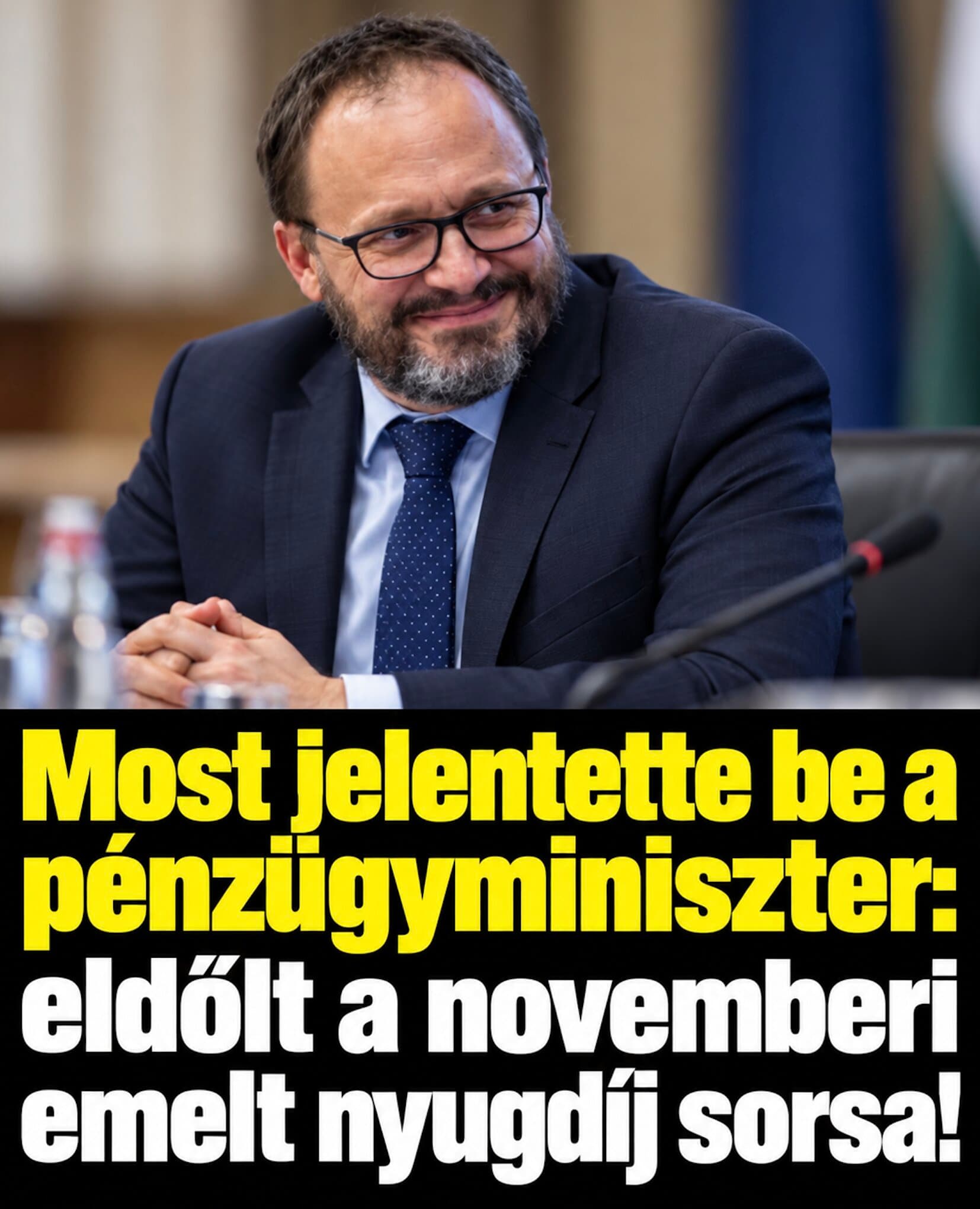 Most jelentette be a pénzügyminiszter: eldőlt a novemberi emelt nyugdíj sorsa!