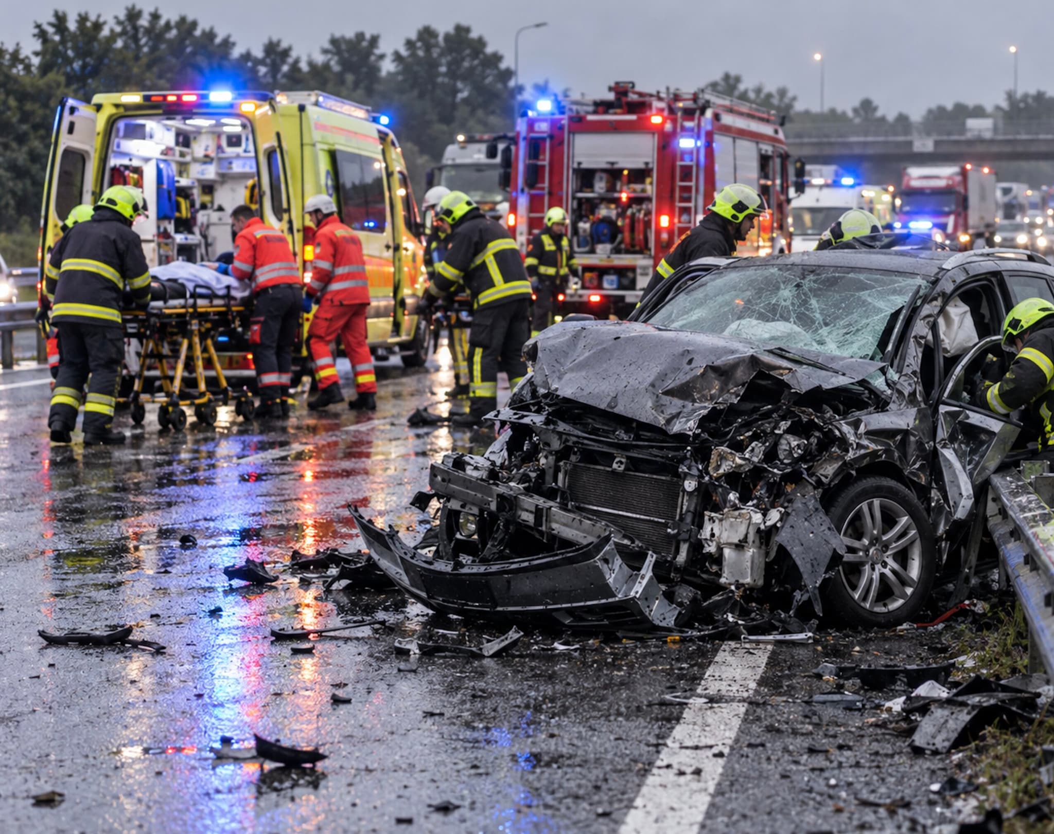 óriási tragédia : egy ember meghalt, 33 sérüléses baleset történt