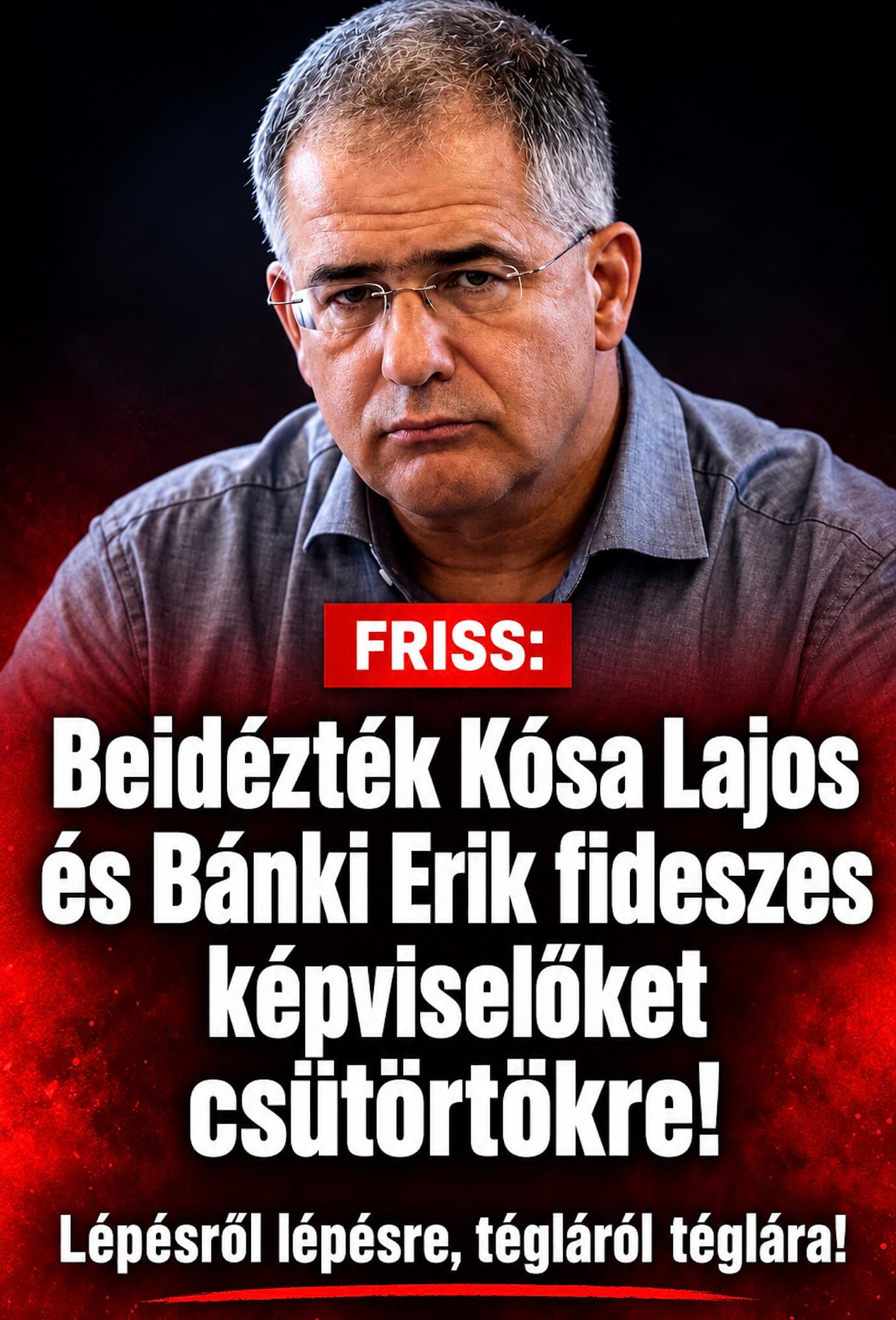 Beidézték Kósa Lajos és Bánki Erik fideszes képviselőket csütörtökre !