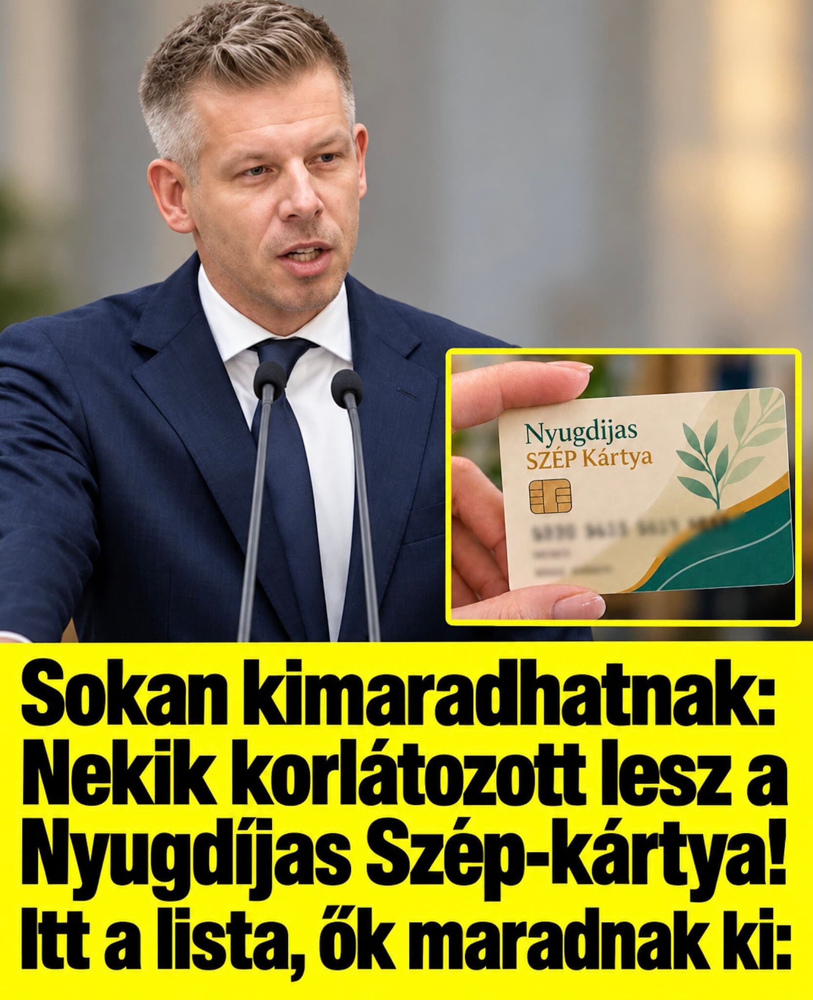 Sokan kimaradhatnak:Nekik korlátozott lesz a Nyugdíjas Szép-kártya!Itt a lista ők maradnak ki: