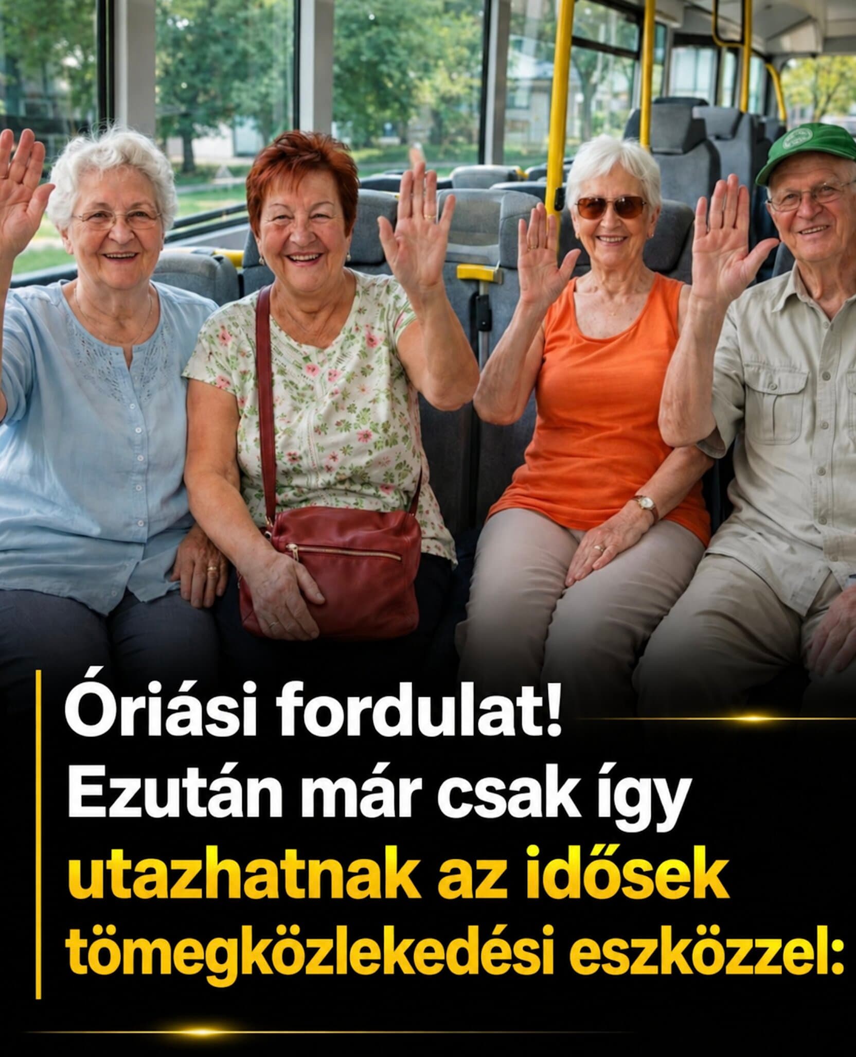 Óriási fordulat! Ezután már csak így utazhatnak az idősek tömegközlekedési eszközzel!