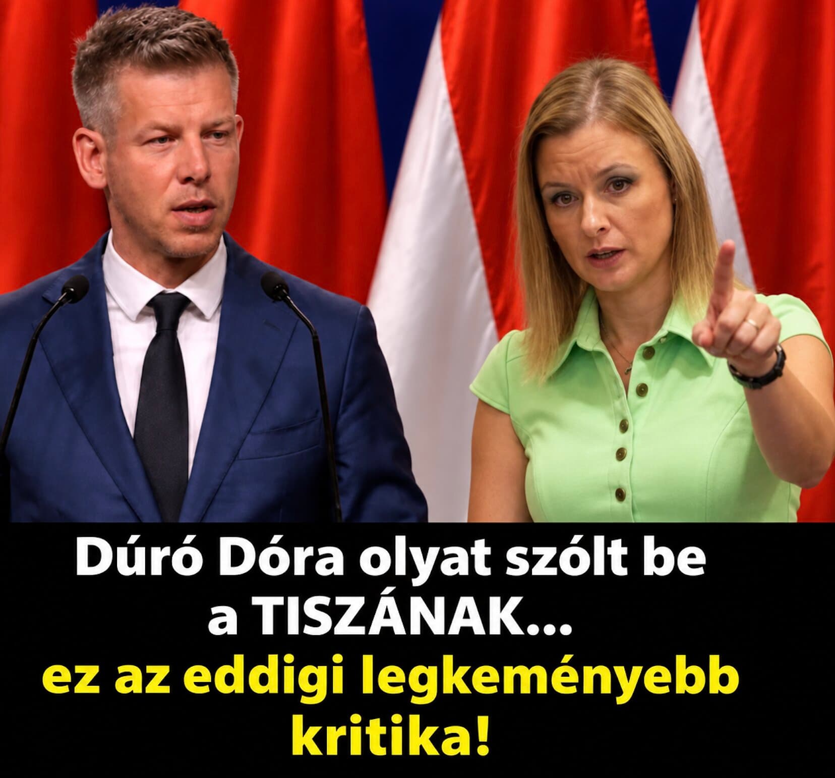 Dúró Dóra olyat szólt be TISZÁNAK ......., ez az eddigi legkeményebb kritika !