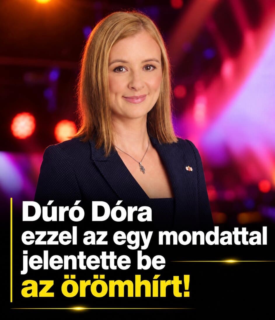 Dúró Dóra ezzel az egy mondattal jelentette be az örömhírt!