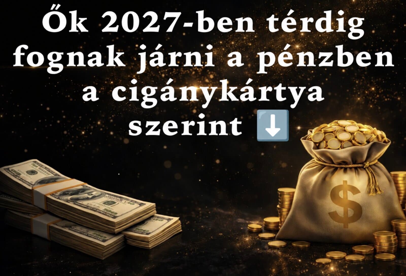 Ők 2027-ben térdig fognak járni a pénzben a cigánykártya szerint