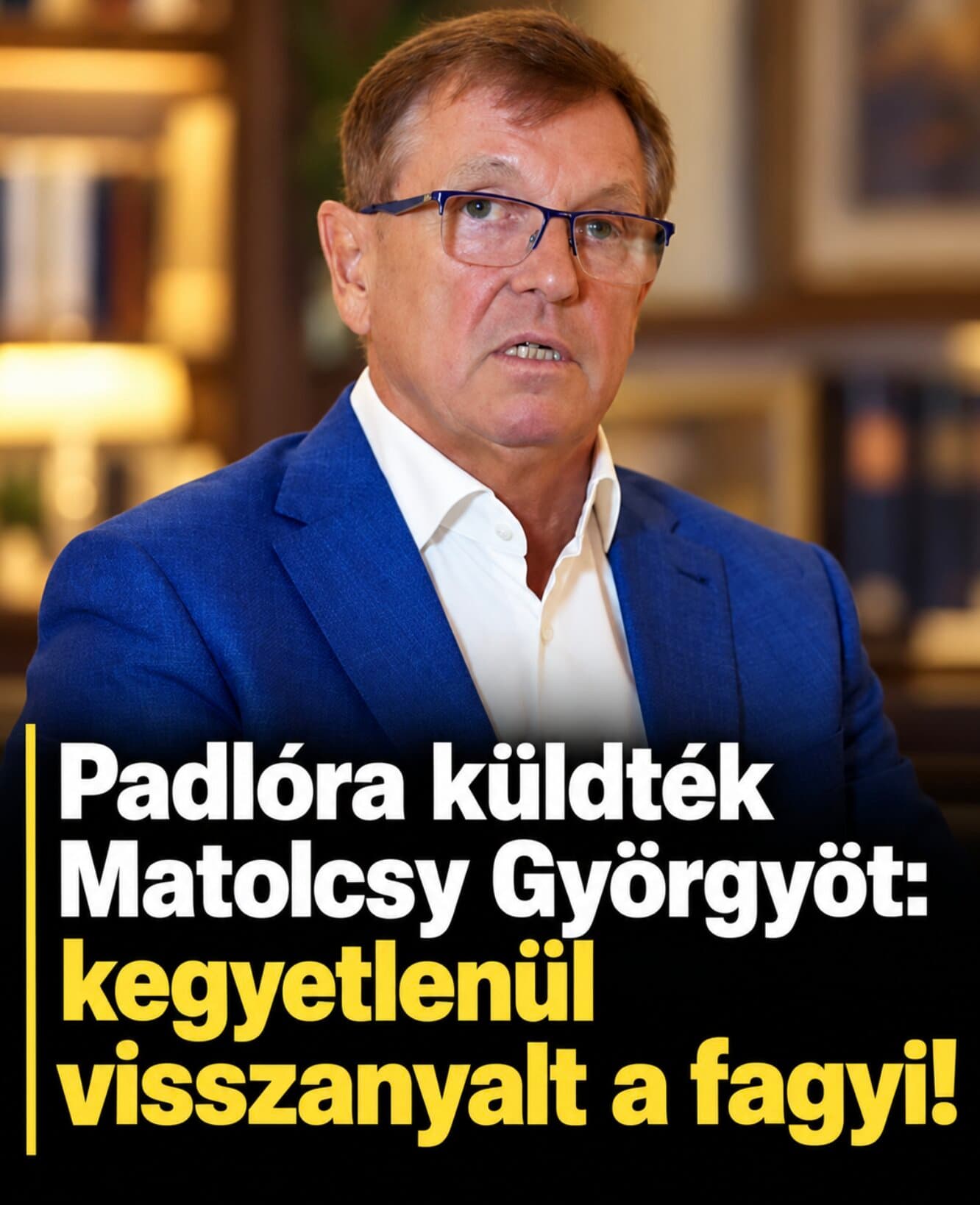 Padlóra küldték Matolcsy Györgyöt