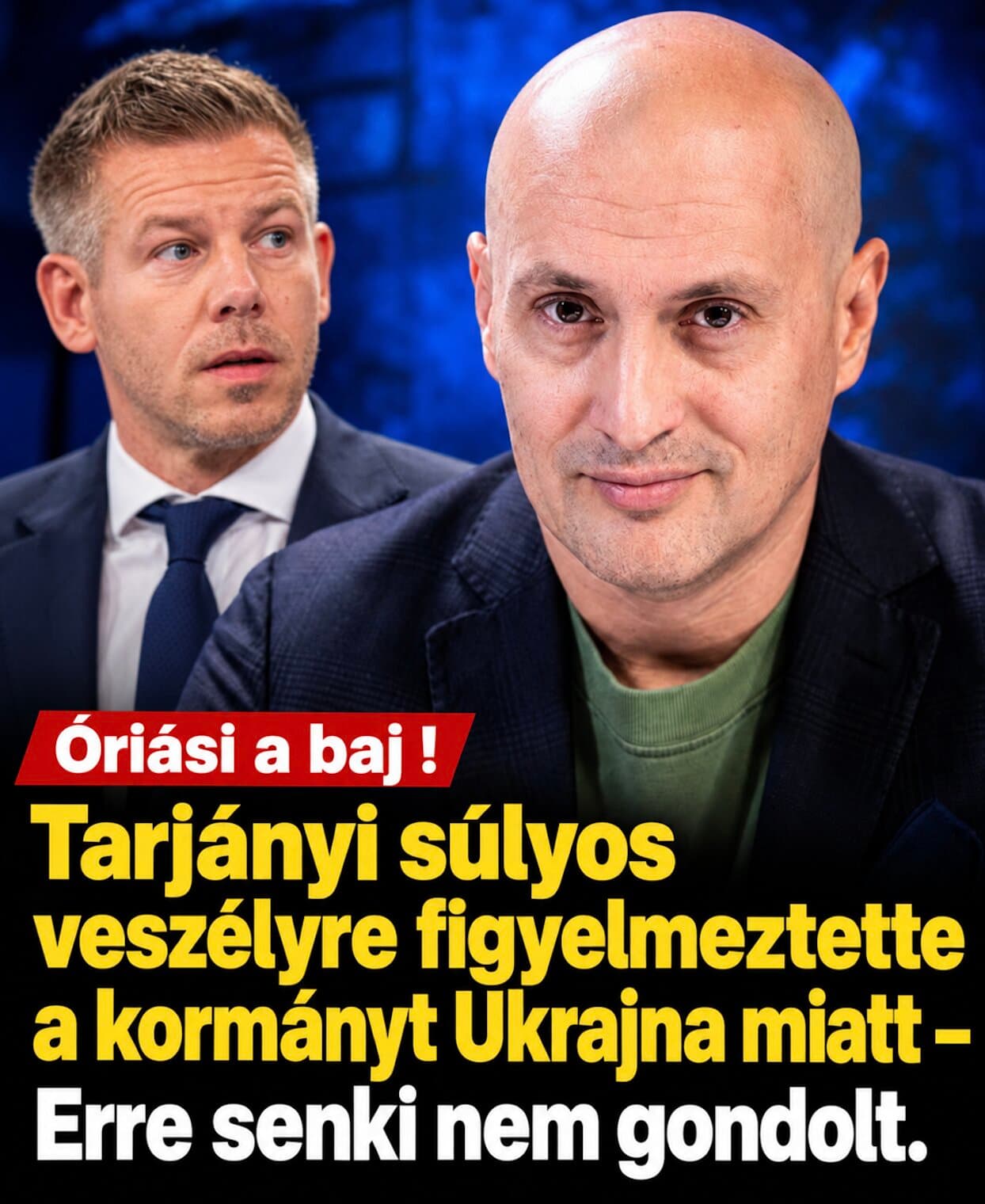 Óriási a baj !Tarjányi súlyos veszélyre figyelmeztette a kormányt Ukrajna miatt – Erre senki nem gondolt.