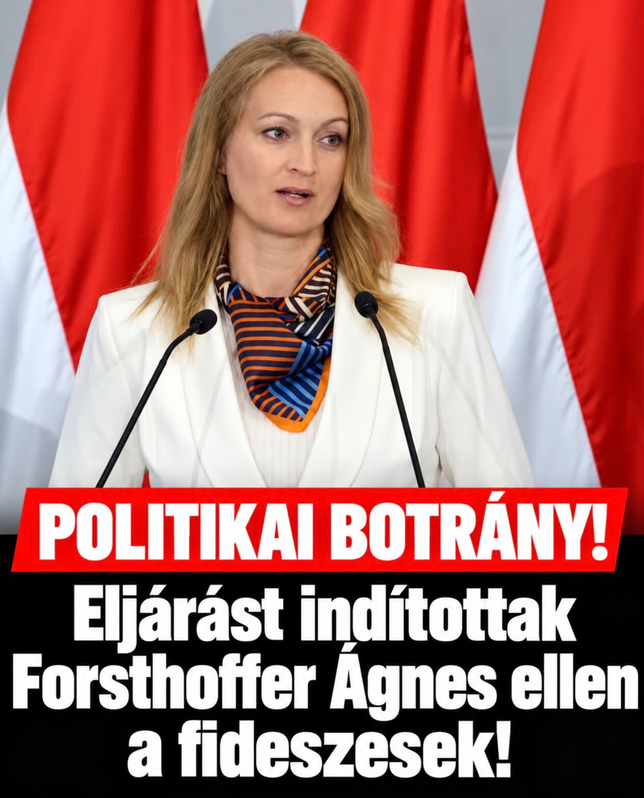 Eljárás indítottak Forsthoffer Ágnes ellen a Fideszesek!