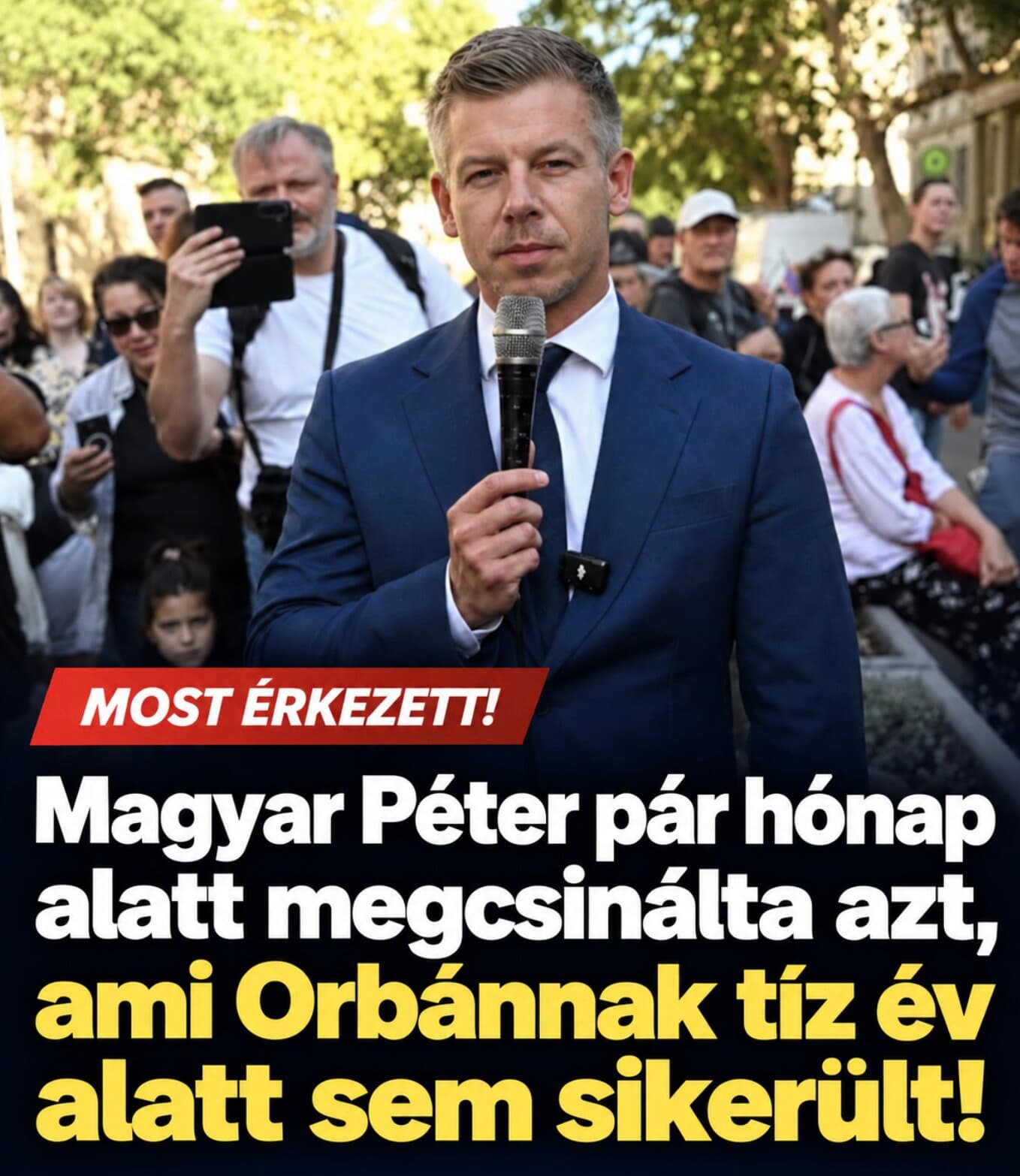 Magyar Péter pár hónap alatt megcsinálta azt, ami Orbánnak tíz év alatt sem sikerült!