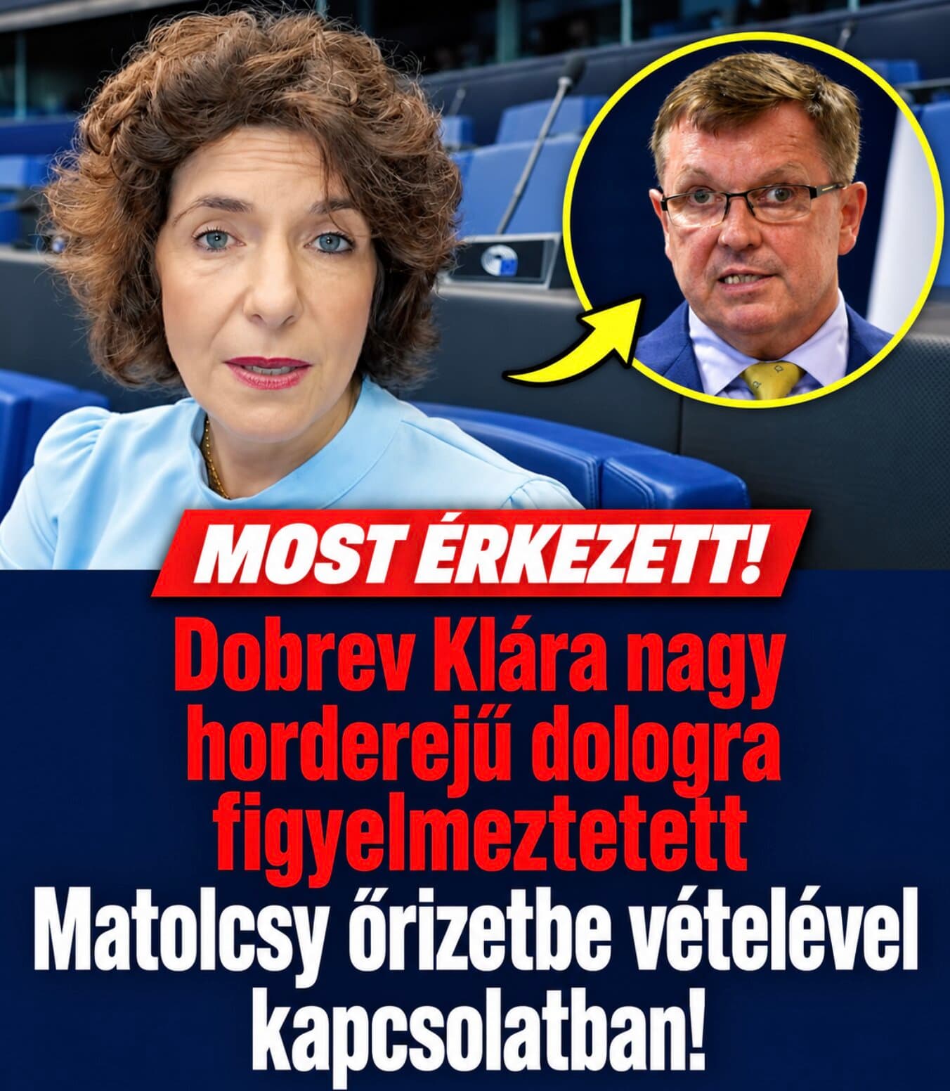 Dobrev Klára nagy horderejű dologra figyelmeztetett Matolcsy őrizetbe vételével kapcsolatban!