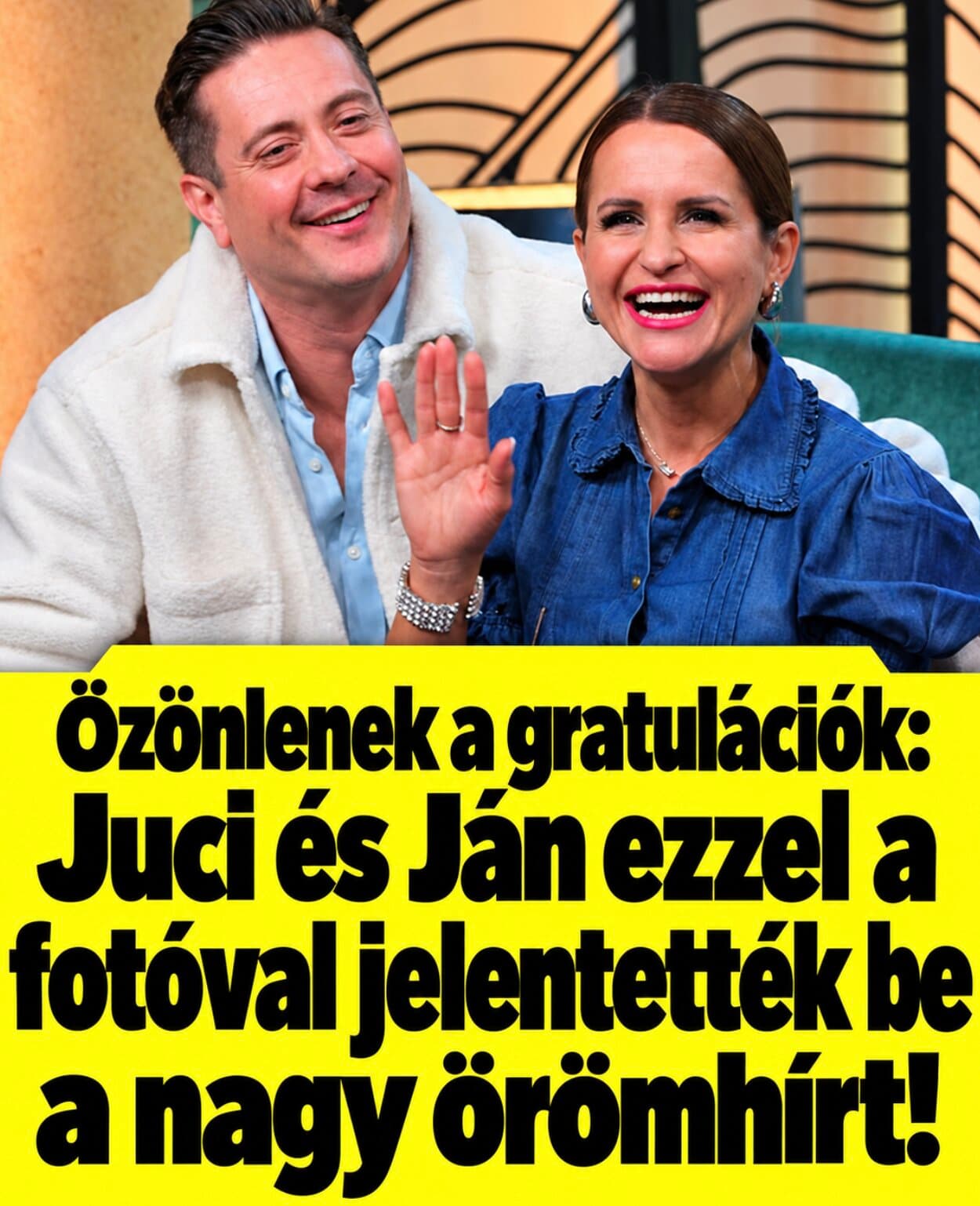 Özönlenek a gratulációk: Juci és Ján ezzel a fotóval jelentették be a nagy örömhírt –